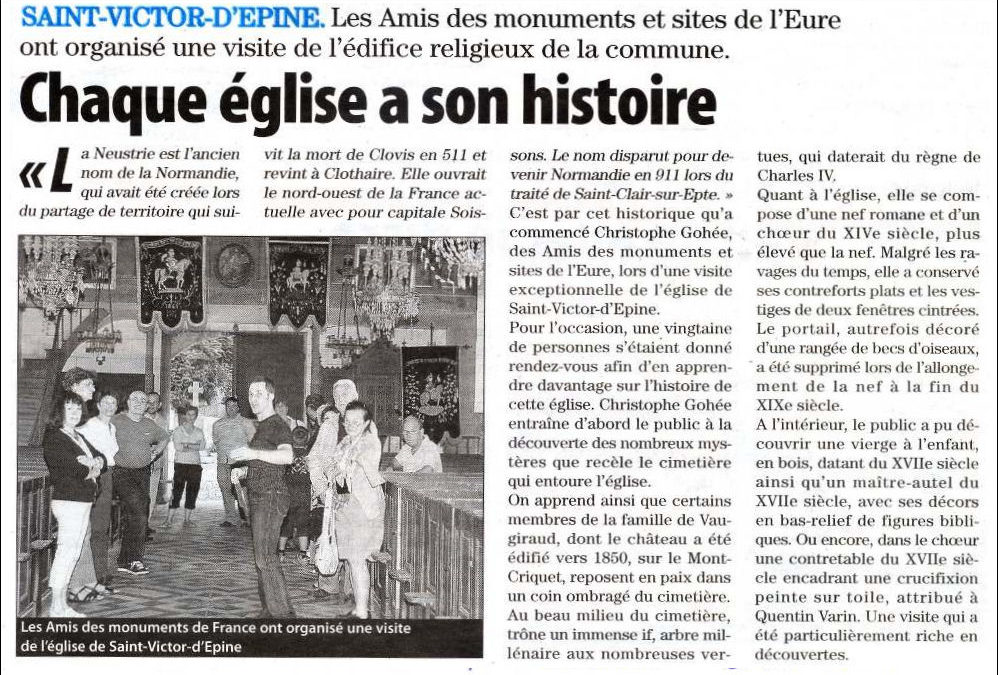 Chaque église a son histoire