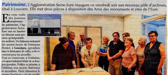 Inauguration du Pôle Archives de l’Agglomération Saine-Eure