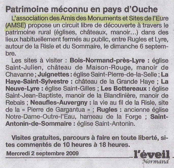 Patrimoine méconnu en pays d’Ouche