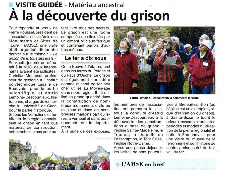 A la dĂ©couverte du grison – Visite guidĂ©e – MatĂ©riau ancestral