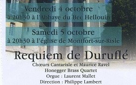Concerts au Bec Hellouin et à Montfort-sur-Risle