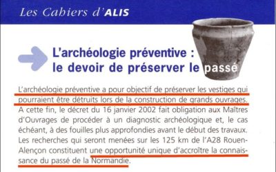 L’Autoroute A28 et l’Archéologie